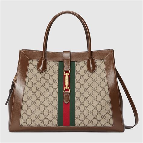 gucci black bag jackie|jackie 1961 large tote bag.